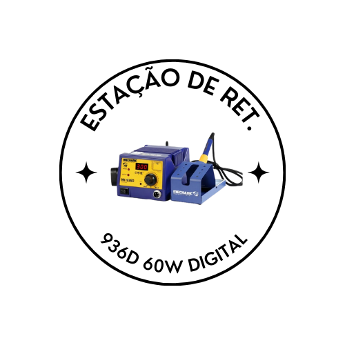 Estação de Solda Digital 936D 60W | Ajuste Rápido de Temperatura | Conjunto de Ferramentas para Soldagem BGA